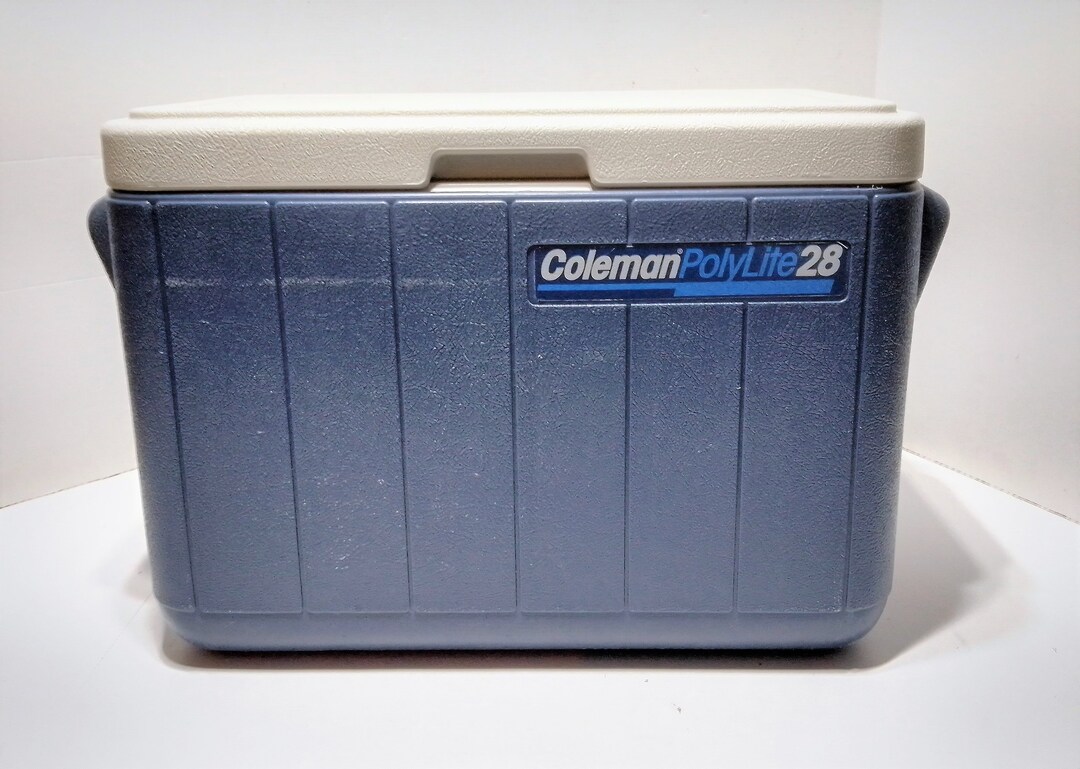 Vintage Coleman Polylite Cooler Model 5277 Navy Blue 19 28 Etsy