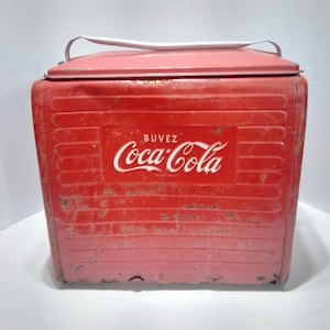 1955 Coca-Cola Cooler Buvez Coca-Cola from Quebec Canada