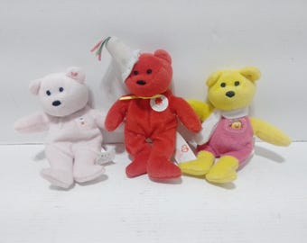 TY Teenie Beanie Baby McDonalds - 25th Anniversary Ronald Happy Meal FriesMcdonalds dolls lot of 3