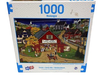 Sharon Ascherl Sure-Lox Jigsaw Puzzle The Harvest Moon Dance 1000 pieces