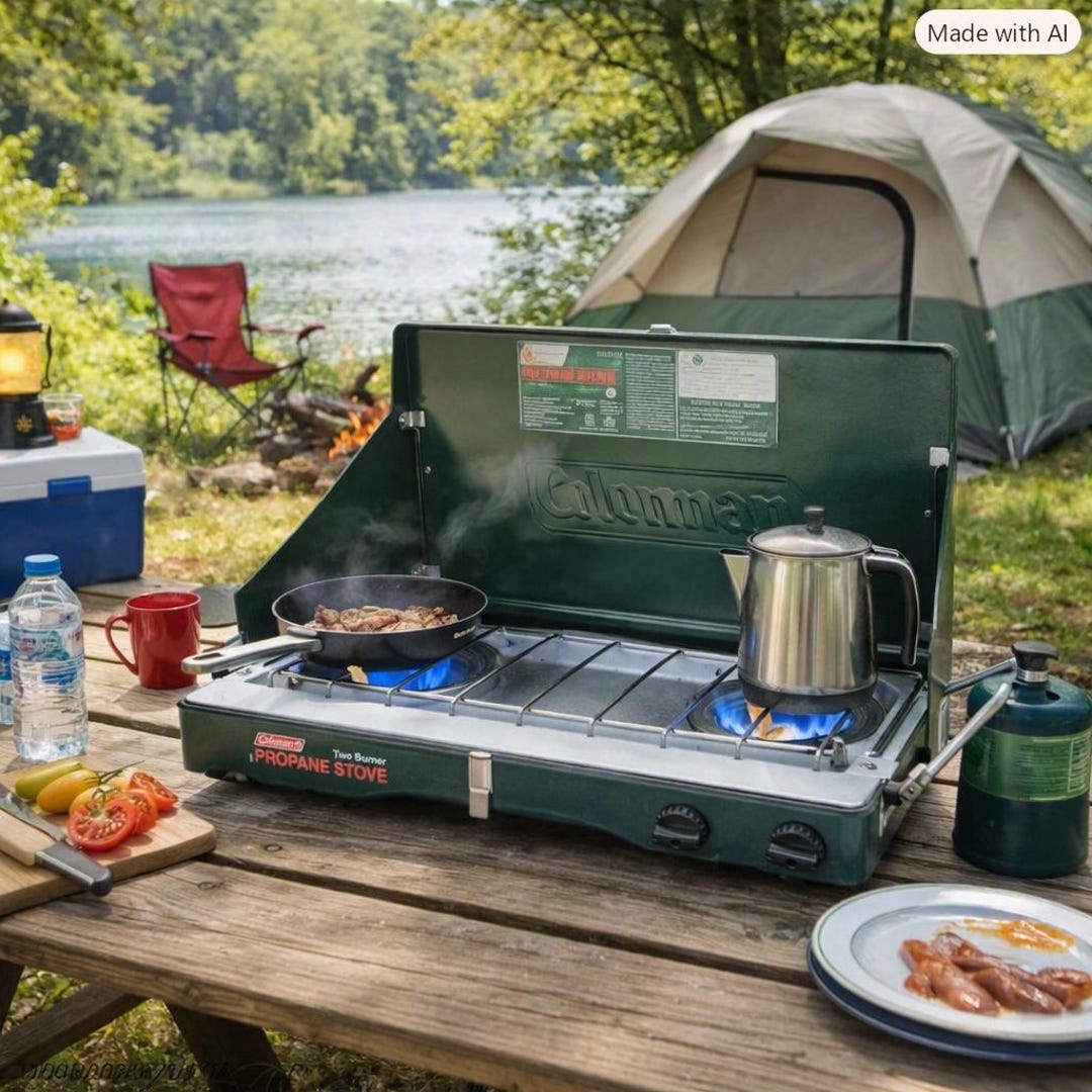 Coleman Perfectflow 2-burner Propane Stove, 2-burner With Original