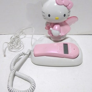 Hello Kitty Angel Sanrio Pink Landline Flash Telephone Phone