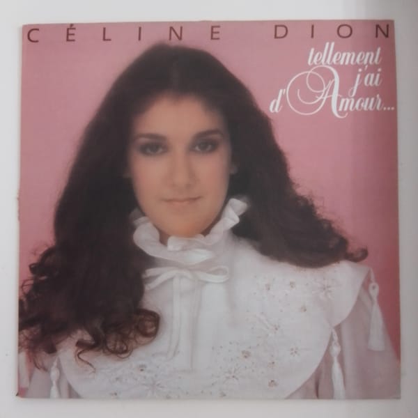 Vintage 1982 CELINE DION First french album Vinyl record 33 rpm Tellement j'ai d'amour... song in French Audiophile Rare! VG++ Condition !
