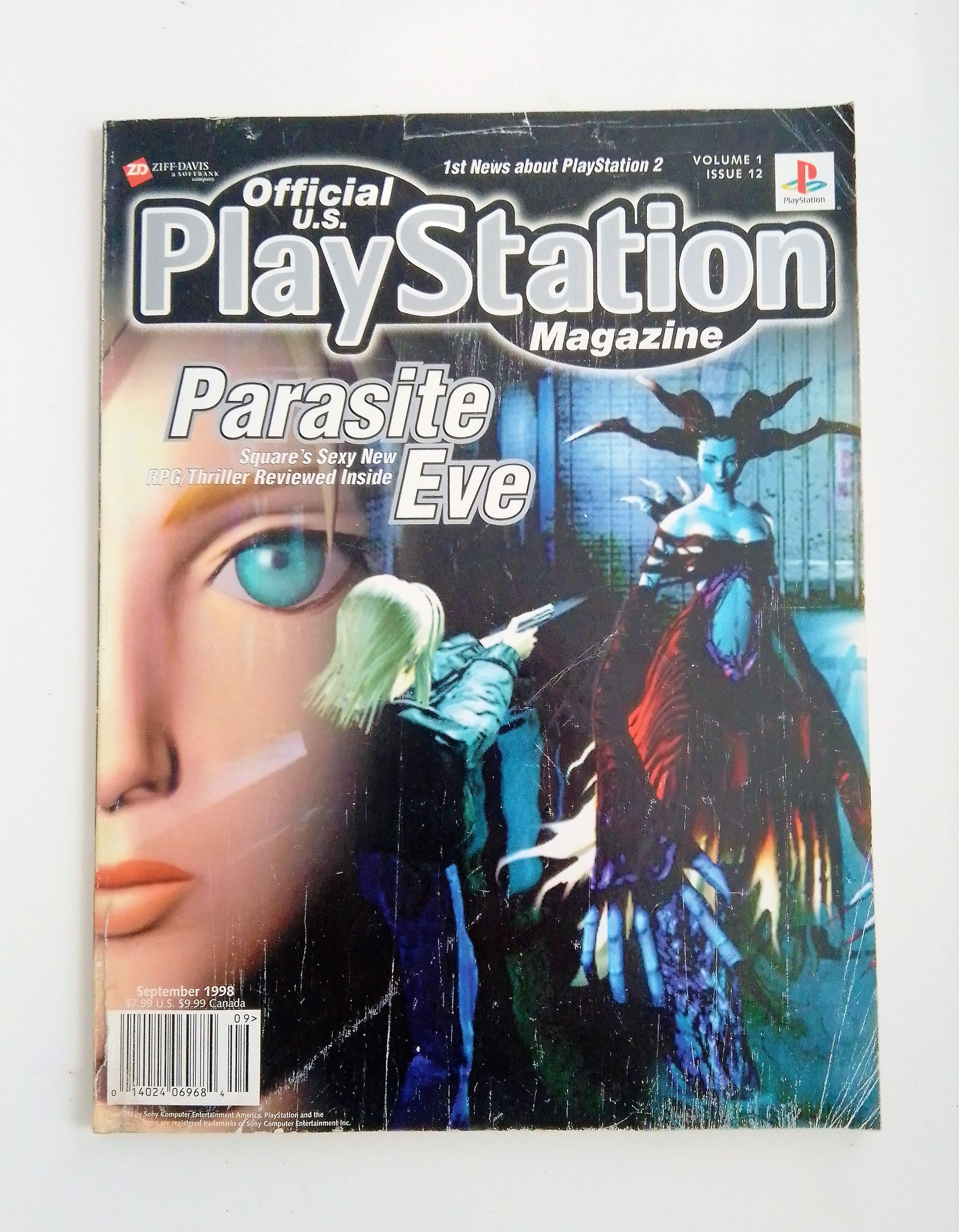 Parasite Eve II 2 Squaresoft PlayStation PS2 videogame two-page magazine ad