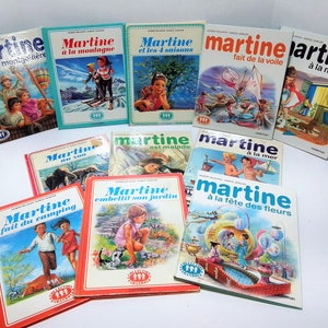 Rare Lot de 11 livres Martine Vintage FRENCH books, Collection Farandole Casterman, Marcel Marlier & Gilbert Delahaye, 1956-1983 image 1