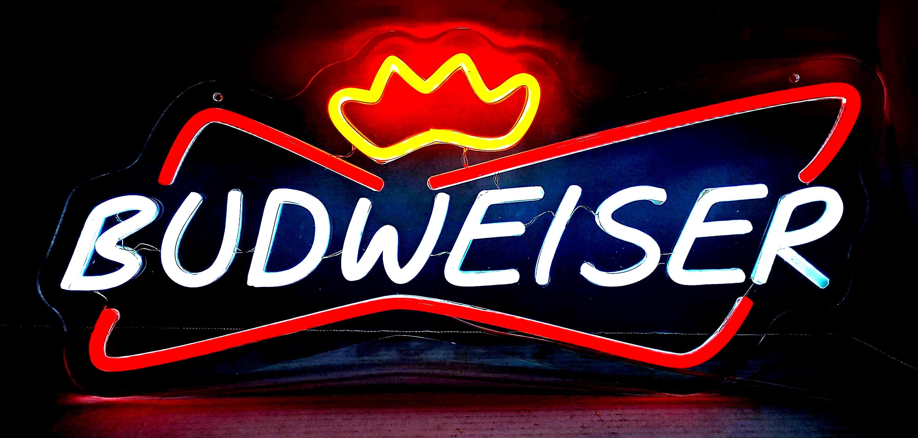miller coors Budweiser ライトサイン　ネオン　酒場　old miller coors Budweiser ライトサイン ネオン 酒場 old - メルカリ