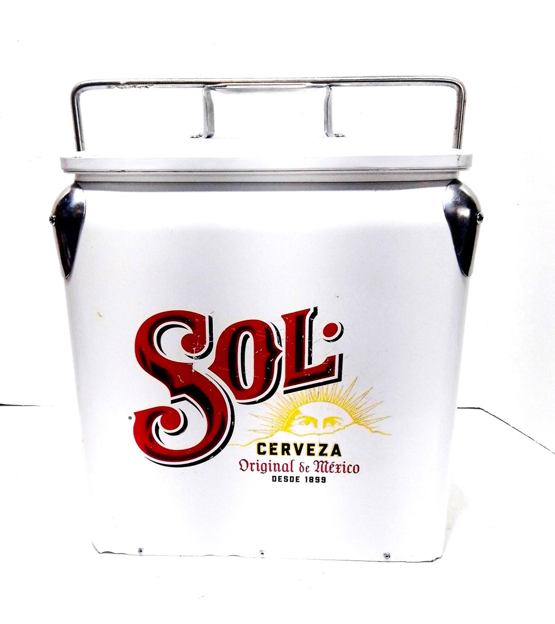Sol Metal Cooler Beer Very Rare and Hard to Find! Canada