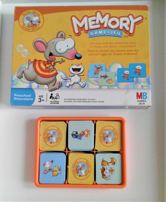 Vintage Milton Bradley Toopy Et Binou Jeu De Memoire Complet Etsy