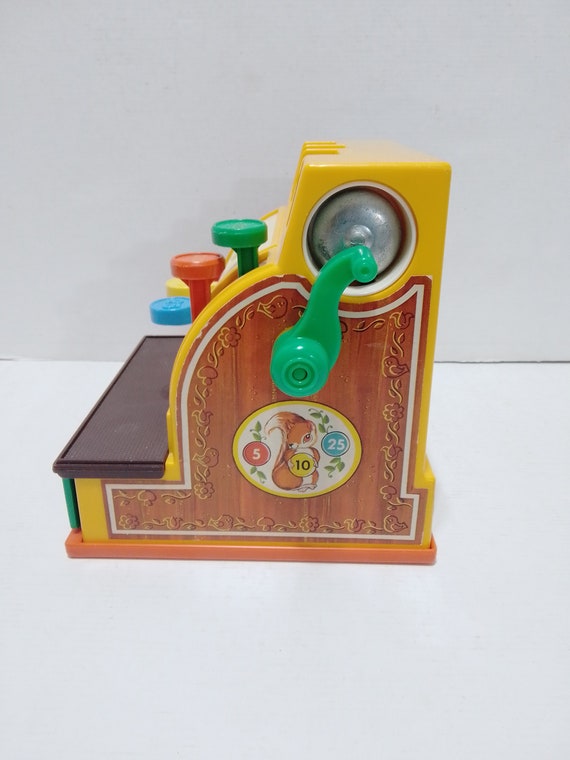 Caja registradora vintage Fisher Price 1974 con 3 monedas originales Play amarillas n. 72044 Etsy Mexico