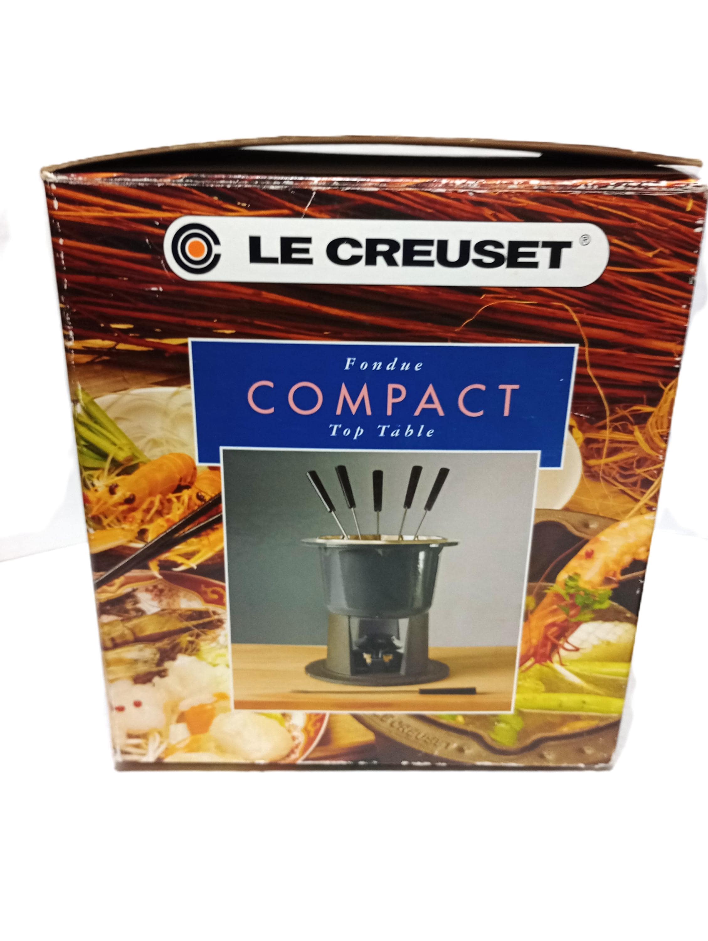 LE CREUSET COMPACTフォンデュセット Vintage in Box Le Creuset Compact Enameled Cast Iron Gray Fondue