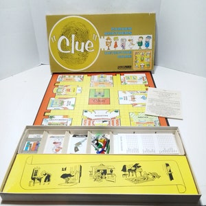 Old and vintage 1963 Clue Board Game By Parker Brothers! 100% complete