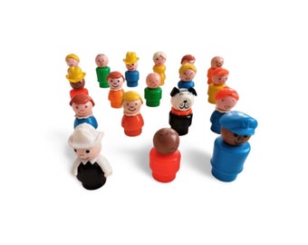 Pick the one you love...Vintage Little People all Plastic figure Boys -Dog -fireman -girls-etc 1970s