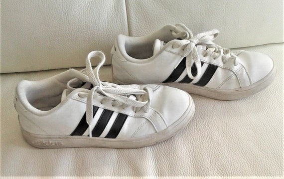 Adidas Neo Womens Size 5 Black and White Baseline Shoes - Etsy Sweden