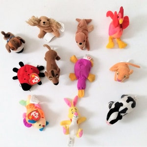 McDonalds 1999 Set of 11 Happy Meal Toys Animals Plush  McDonalds 1999 TY Teenie Beanie Babies collectible toys