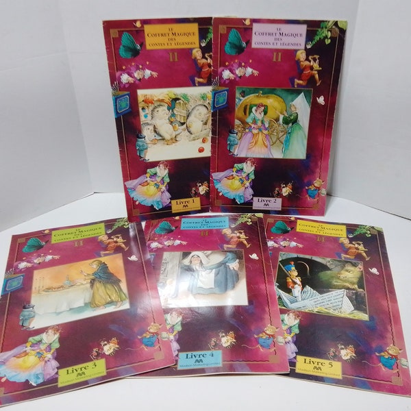 le coffret magique des contes et légendes Volume 2 - Livre 1 à 5 french Disney book from Irving