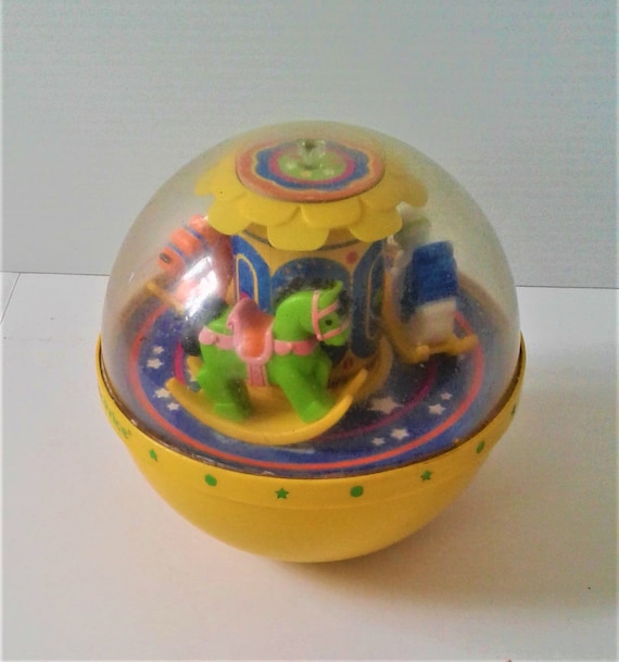 vintage fisher price roly poly chime ball