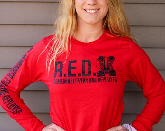 red friday long sleeve shirts