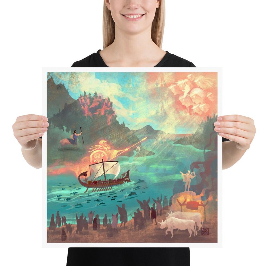 The Journey Begins | Art Print | Jason and the Argonauts Begin Their ...