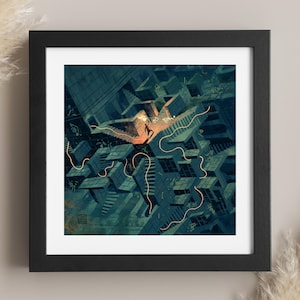 Ariadne and the Labyrinth | Lockett Studio | Greek Mythology Art | Theseus and the Minotaur | Labyrinth Maze | Mythical Adventure