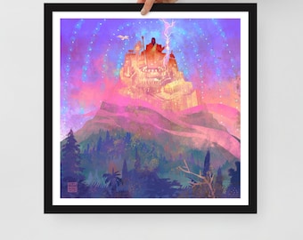 Mount Olympus | Framed art print | Greek Mythology | Olympian Gods | Zeus | Lockettopia