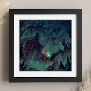 Orpheus Ascends from the Underworld | Chthonic Ascent | Greek Mythology Art | Lockett Studio | Dark Fantasy Wall Art | Mythical Journe