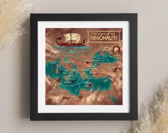 The Map of the Argonauts route