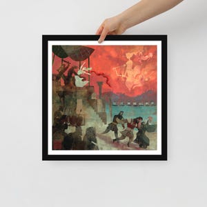 Agamemnon's Sacrifice | Framed art print | Iphigenia at Aulis | Greek Mythology Art | Lockettopia | Tragic Tale