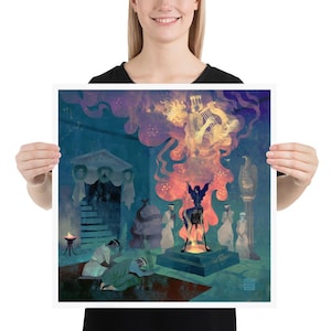 The Oracle of Delphi | Art print | Oracle of Delphi | ancient Greece | Greek Mythology | Lockettopia