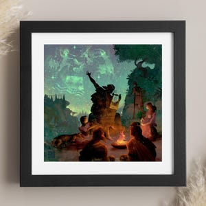 Art Print | Homer and the Oral Tradition | Greek Gods | Greek Mythology | Classical Art | Ancient Greece | Epic Poetry Decor