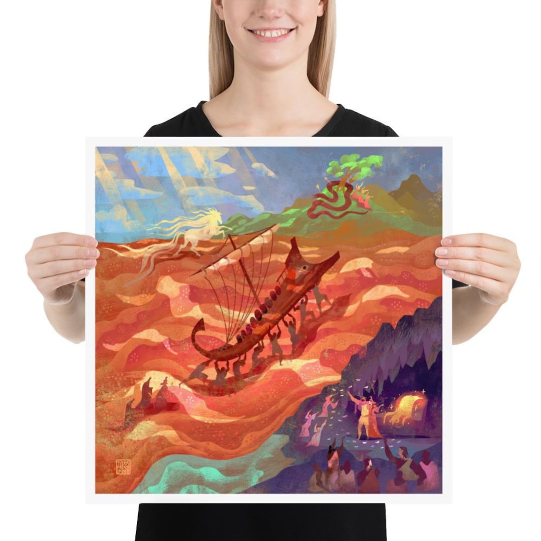The Desert and the Garden | Art Print | Jason and the Argonauts | Greek ...