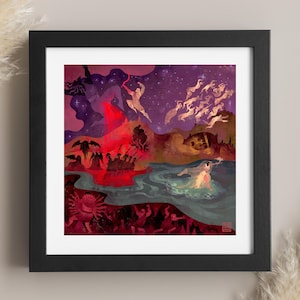 Art Print | Castration of Ouranos | Greek Mythology Decor | Ancient Greece | Titan Mythology | Classic Art