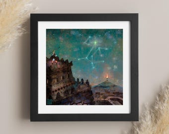 Troy Has Fallen | Agamemnon&#39;s Signal Fire | Greek Mythology Art Print | Lockett Studio