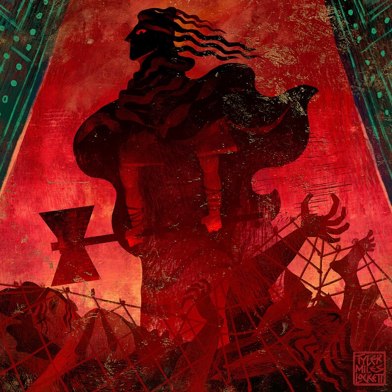 This print of Clytemnestra's climactic vengeance from Agamemnon captures her wrath and tragic complexity. Perfect for lovers of Greek mythology and dramatic art.