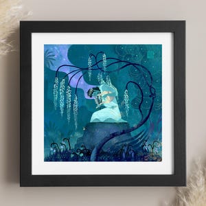 Death of Eurydice | Greek Mythology Art Print | Orpheus and Eurydice Tragedy | Lockett Studio