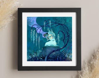 Death of Eurydice | Greek Mythology Art Print | Orpheus and Eurydice Tragedy | Lockett Studio