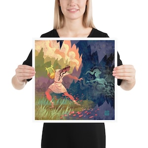 Broken Promise | Art print | Orpheus and Eurydice | Greek Mythology | Tragic Love Story | Lockettopia image 5