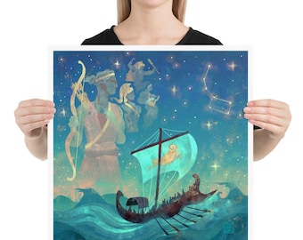 Argonautica | Art print | Atalanta and the Argonauts | Greek Mythology | Atalanta | Lockettopia