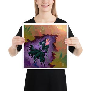 Capture the myth of Persephone’s abduction by Hades with this beautifully detailed Greek mythology print. Perfect for lovers of ancient legends and art.