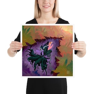 Capture the myth of Persephone’s abduction by Hades with this beautifully detailed Greek mythology print. Perfect for lovers of ancient legends and art.