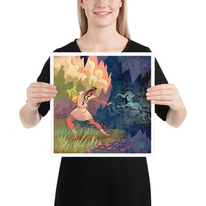 Broken Promise | Art print | Orpheus and Eurydice | Greek Mythology | Tragic Love Story | Lockettopia image 4