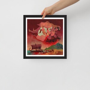 Hippolyta’s War Belt | Framed art print | Hippolyta Amazon Queen | Greek Mythology | Lockettopia
