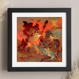 The Path of Atonement | Art print | Heracles | Greek Mythology | Ancient Greek Hero | Lockettopia