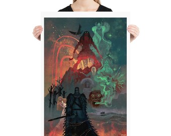 Epopeya vikinga / Dioses nórdicos / Lámina artística / Mitología griega / Lockettopia