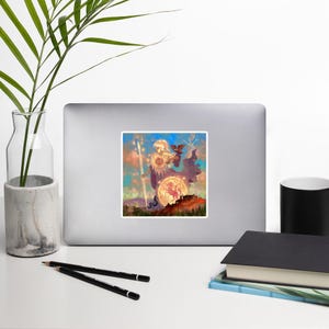 Sticker | Athena Greek Goddess | Pallas Athena Mythology Sticker | Wisdom & War Goddess | Museum-Quality Art Sticker | History Lovers