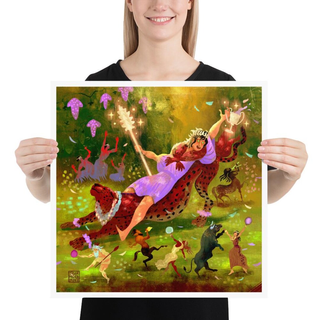 Dionysos Dieu des festivités Impression d'art Dieu des