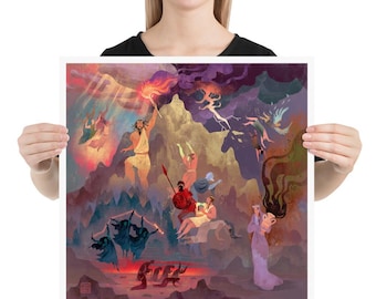 The Fate of Humankind | Art print | Greek Mythology | Mortals and Divine Will | Lockettopia