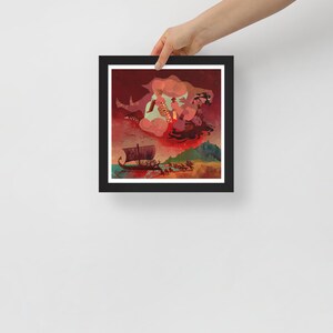 Hippolyta’s War Belt | Framed art print | Hippolyta Amazon Queen | Greek Mythology | Lockettopia