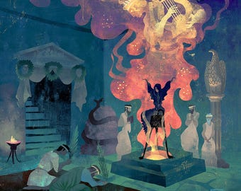 Oracle of Delphi Poster - Etsy