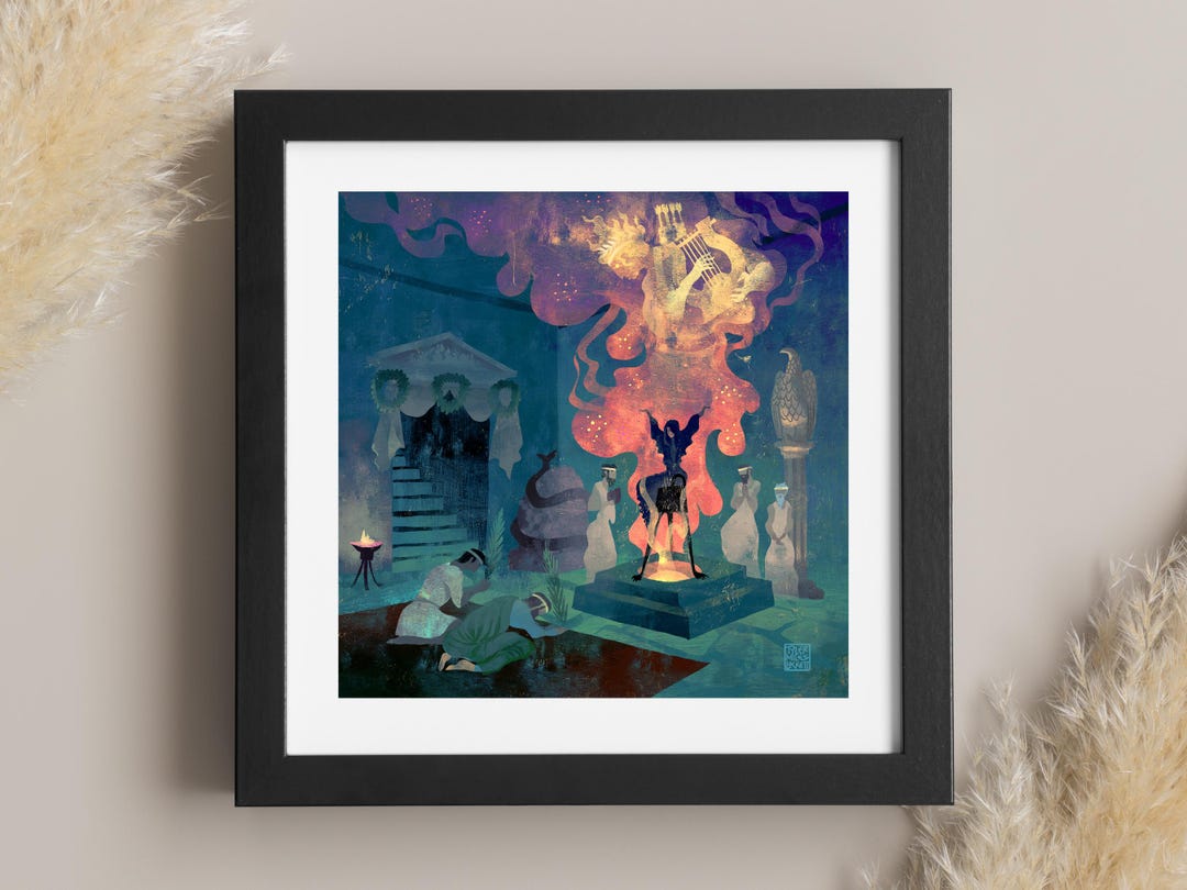 The Oracle of Delphi | Greek Mythology Art | Lockett Studio | Prophecy ...