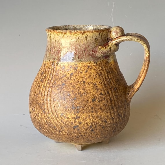 Large Rustic Handmade Mug, Ceramic Coffee Mug, CMMH6VNL29